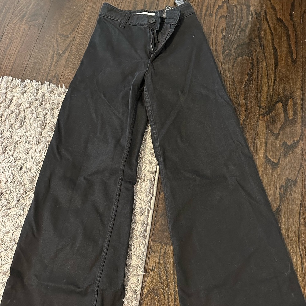 Zara Black Wide-Leg Pants